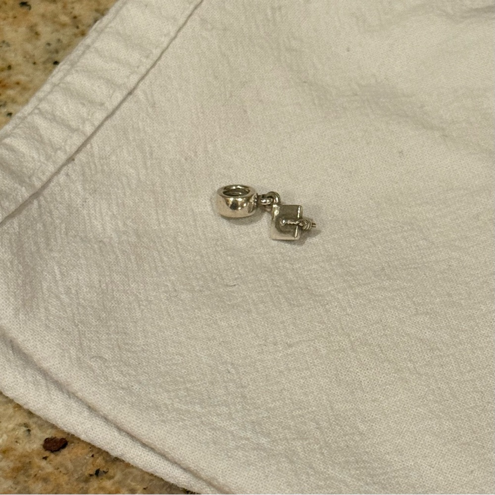 Authentic Pandora Sterling Silver Graduation Cap Dangle Charm